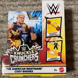 Mattel WWE Knuckle Crunchers Action Figure - Blue and Yellow